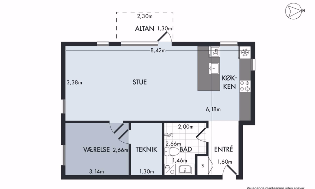 Billede fra lejemålet på Blåkildevej 45B, 9220 Aalborg