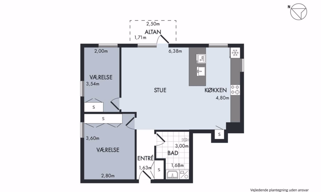 Billede fra lejemålet på Blåkildevej 11B, 9220 Aalborg