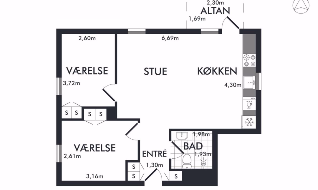Billede fra lejemålet på Blåkildevej 77B, 9220 Aalborg