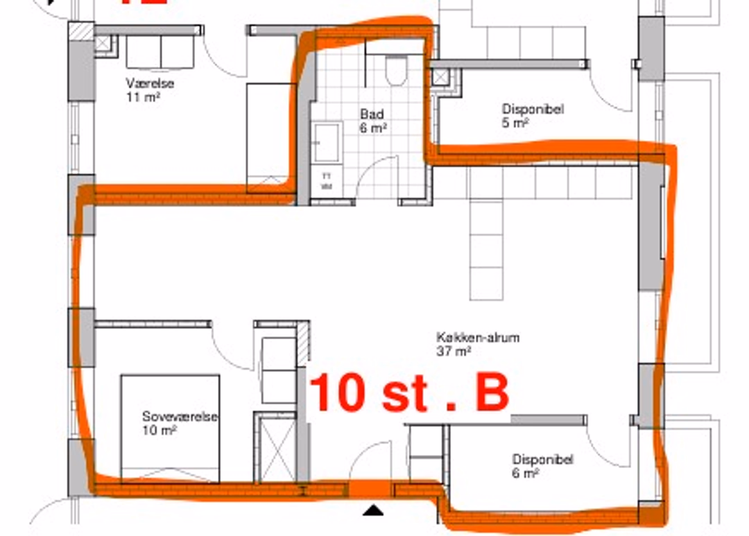 Billede fra lejemålet på Rådhusgården 10, 8660 Skanderborg